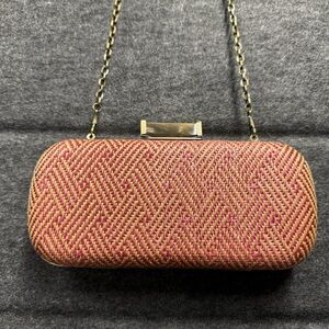 Urban Expressions Elegant Pink and Tan Clutch Bag